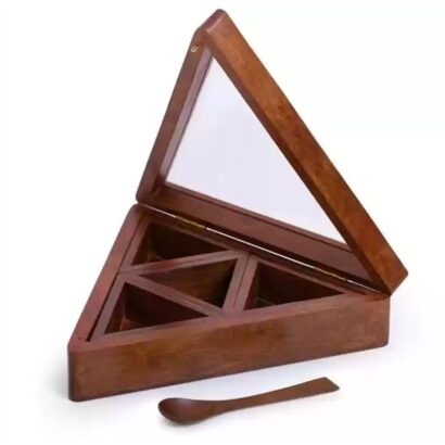 Handcraft Wooden Gift Box Triangle