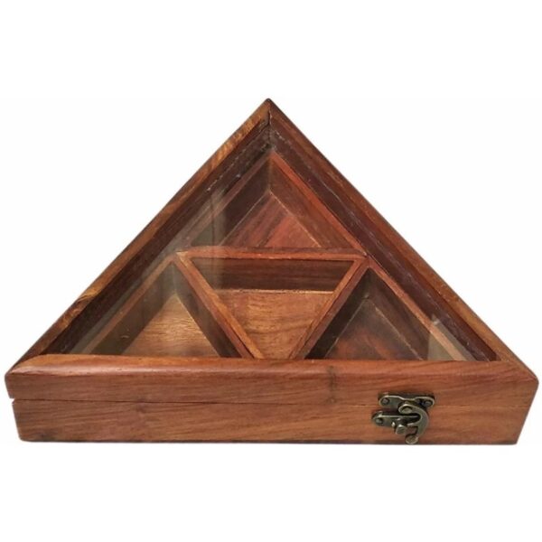 Handcraft Wooden Gift Box Triangle